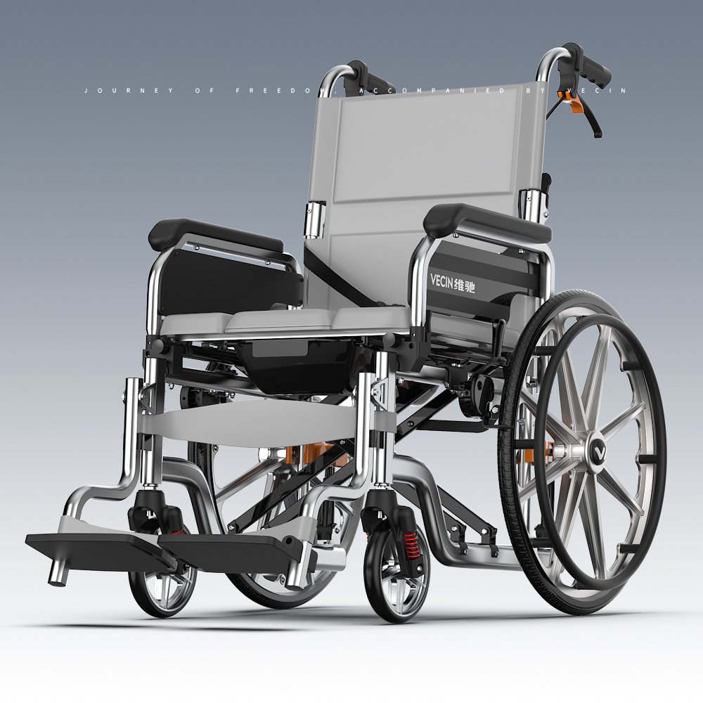 model vc606 02 aluminum alloy commode wheelchair