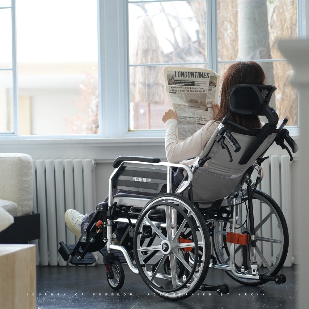 model vc606 03 high back reclining commode wheelchair