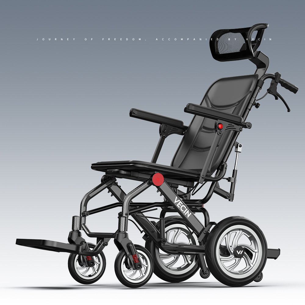Home vecin vc976 07 manual wheelchair carbon fiber transfer