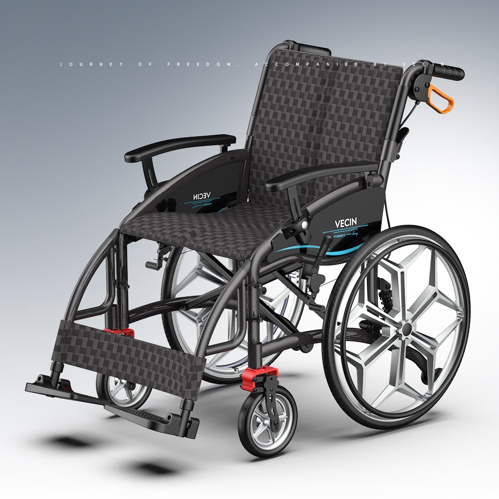 vecin a380 06 manual wheelchair carbon fiber transfer