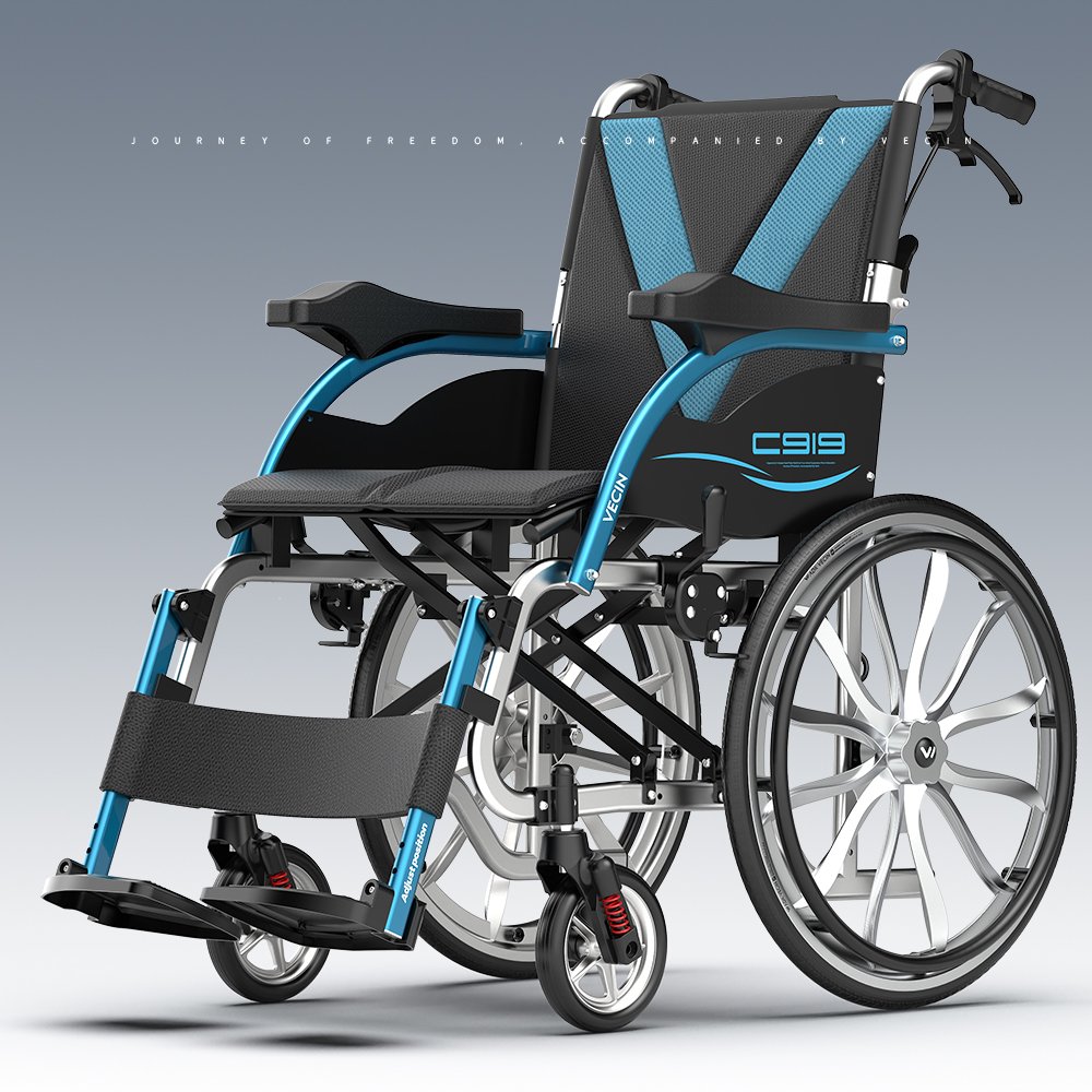 vc919 01quickly aluminum manual wheelchair