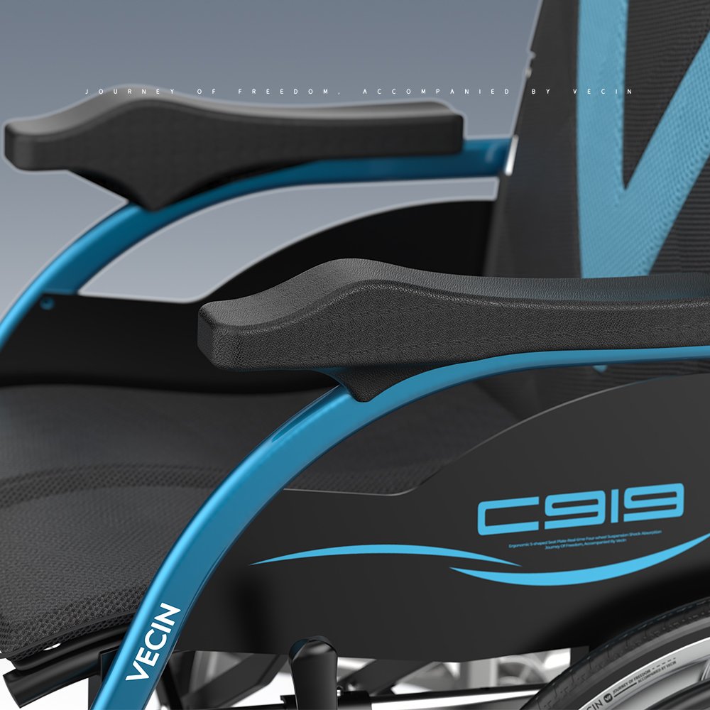 vc919 01quickly aluminum manual wheelchair