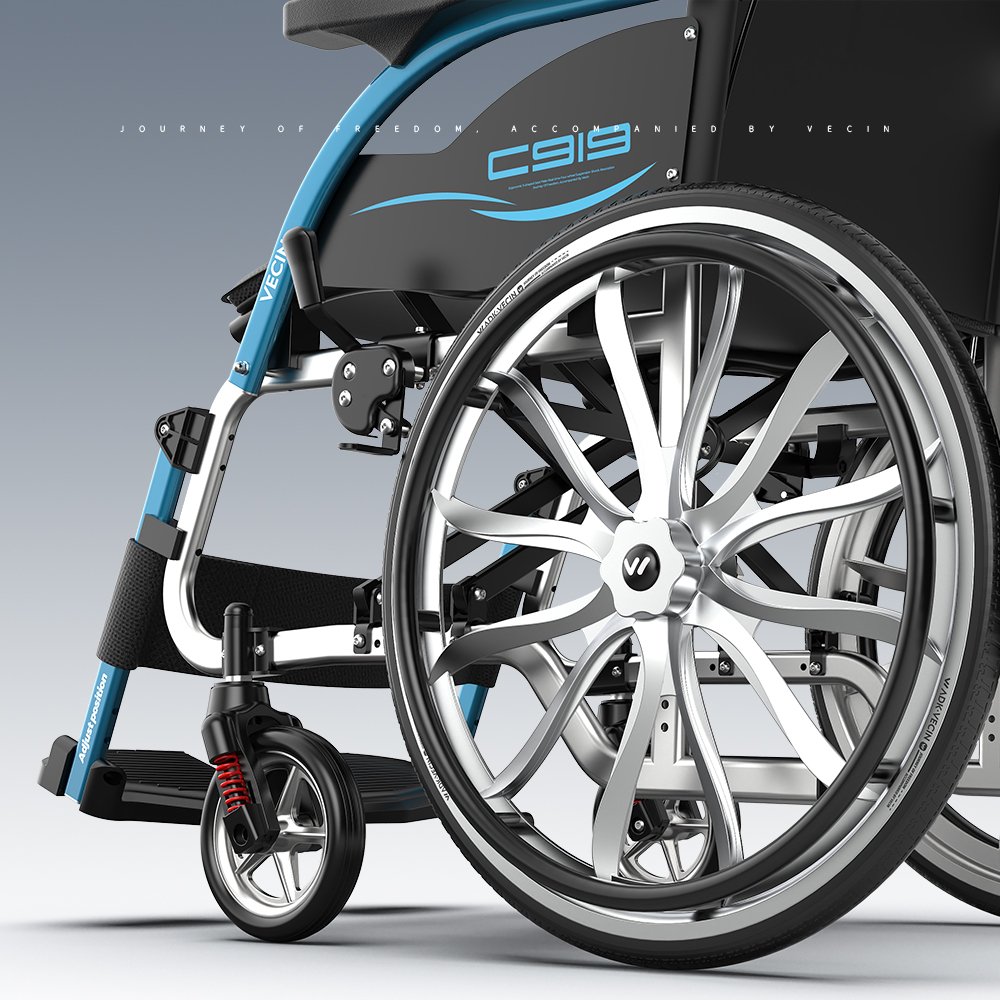 vc919 01quickly aluminum manual wheelchair